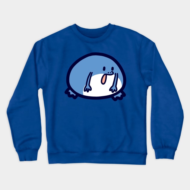 Cute Frog Blob Crewneck Sweatshirt by saradaboru